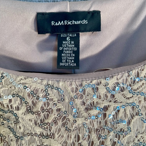 Sequined MOB dress, formal neutral dress - Picture 4 of 5